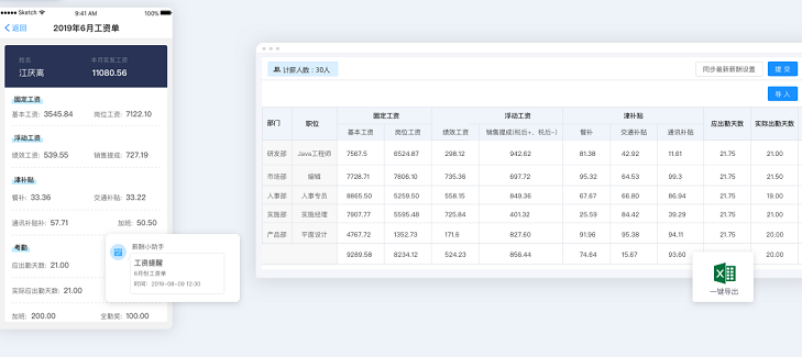 员工工资表格怎么制作？